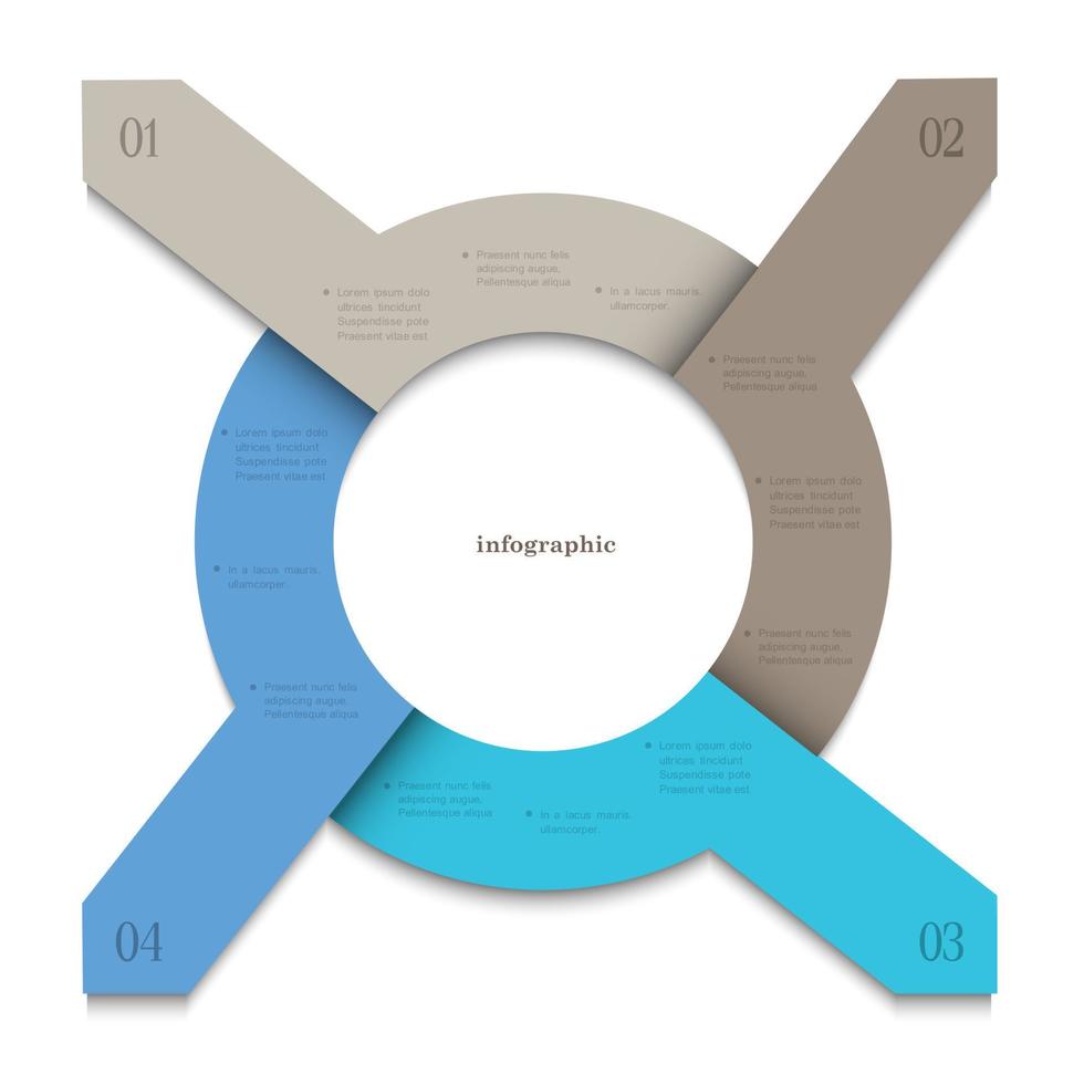 Creative design banners-arrows for infographics vector