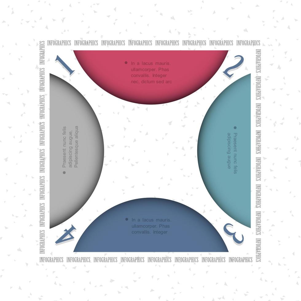 Design template for infographics vector