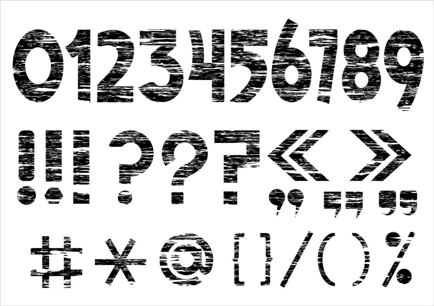 marks on grunge style vector