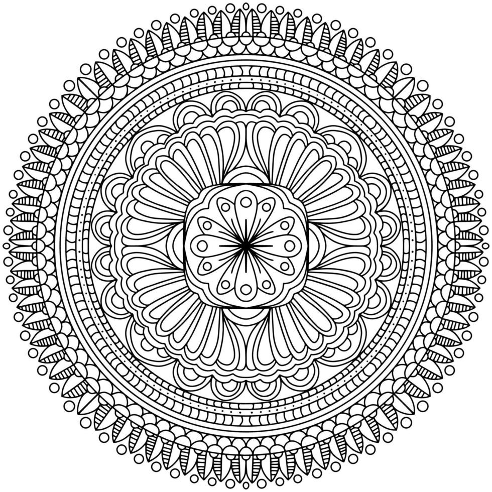 Blank Mandala Outline Blank Mandala Outline
