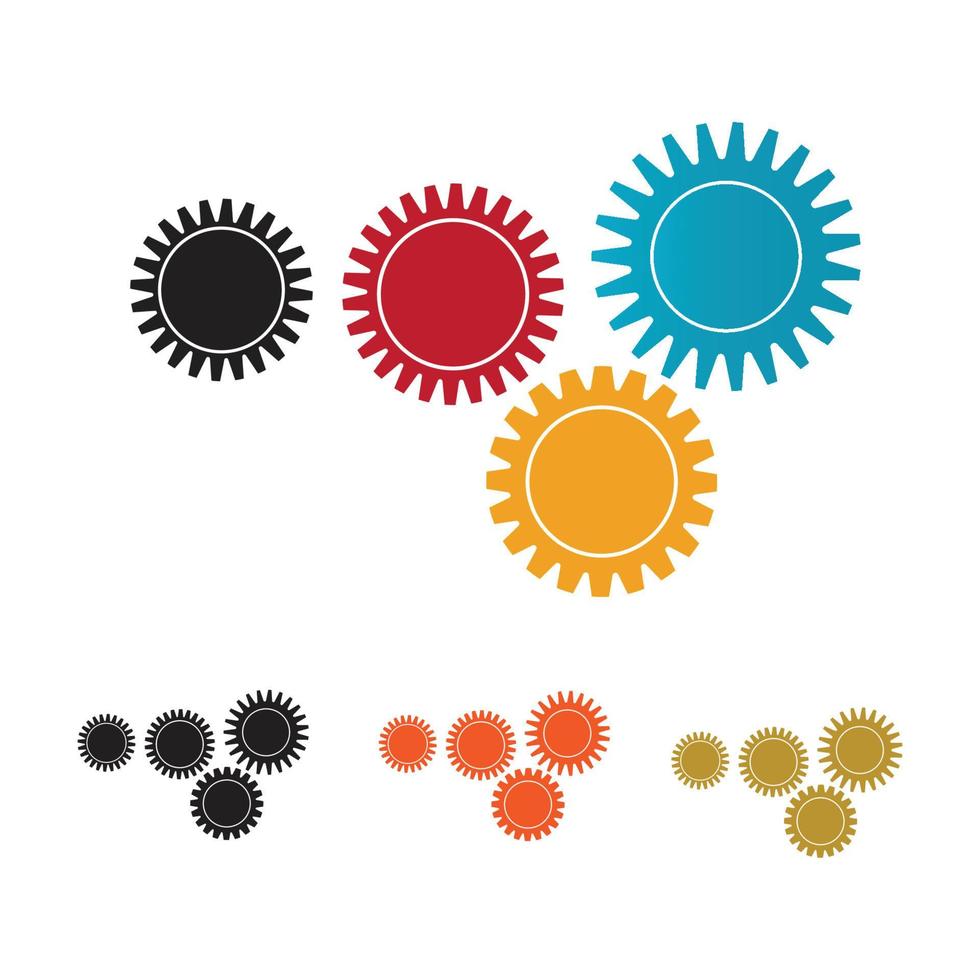 gear logo illustration vector