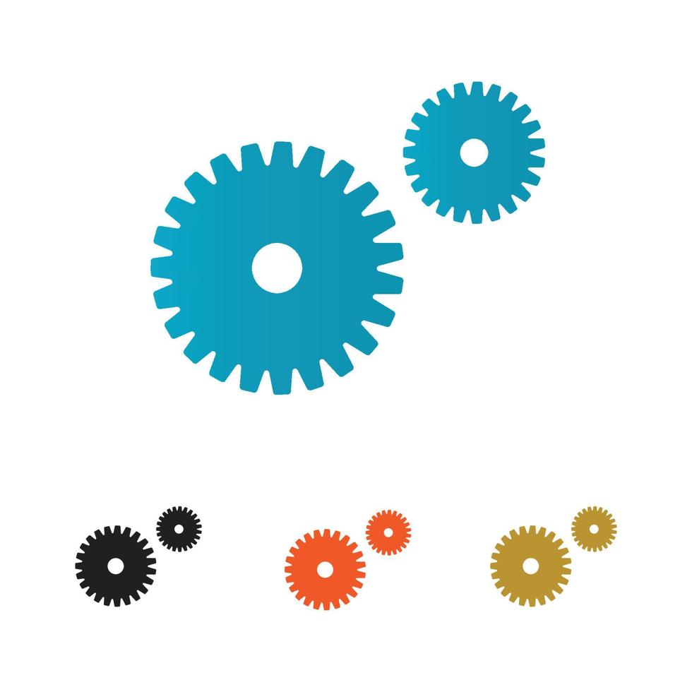 gear logo illustration vector