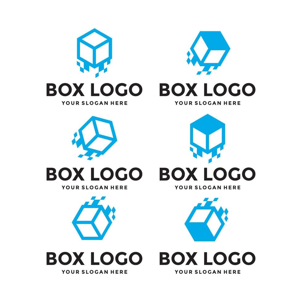Box Logo Design, Warehouse Shipping Distribution, Cash On Delivery vector
