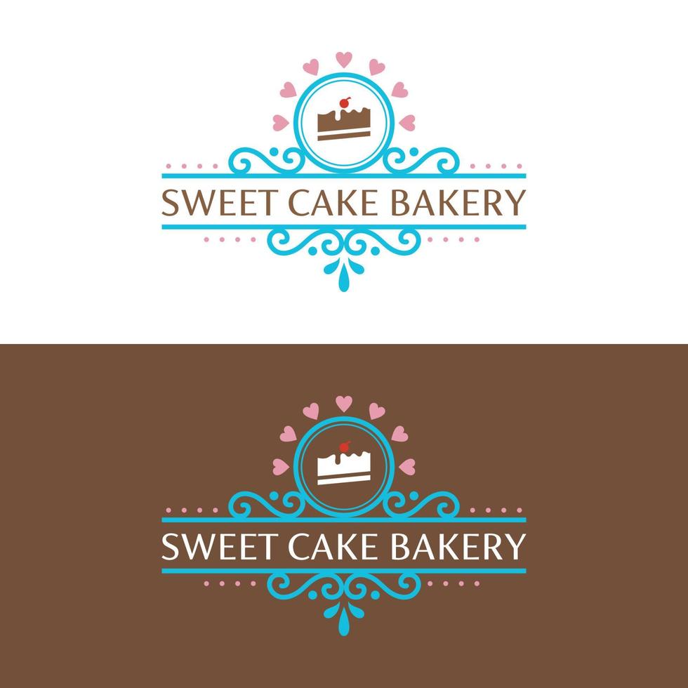 Cake Logo Design Template Download vector