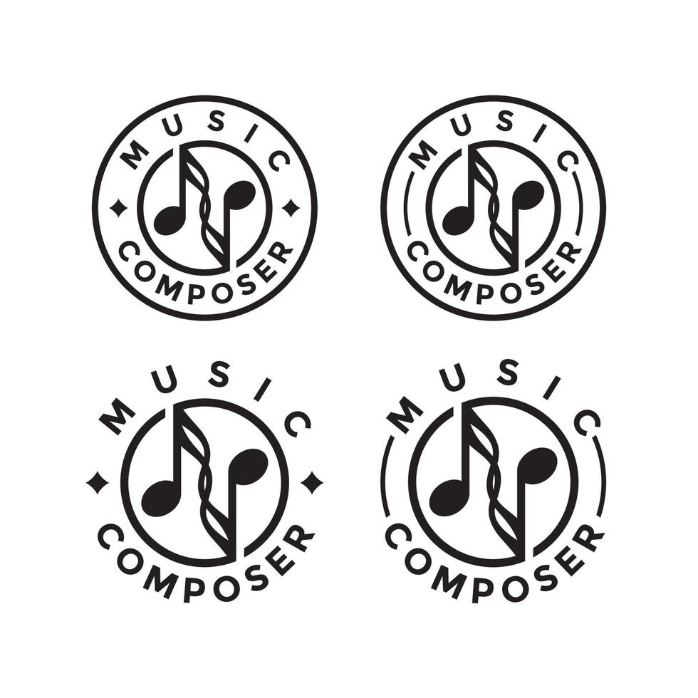 Composer Logo Design Template Download vector