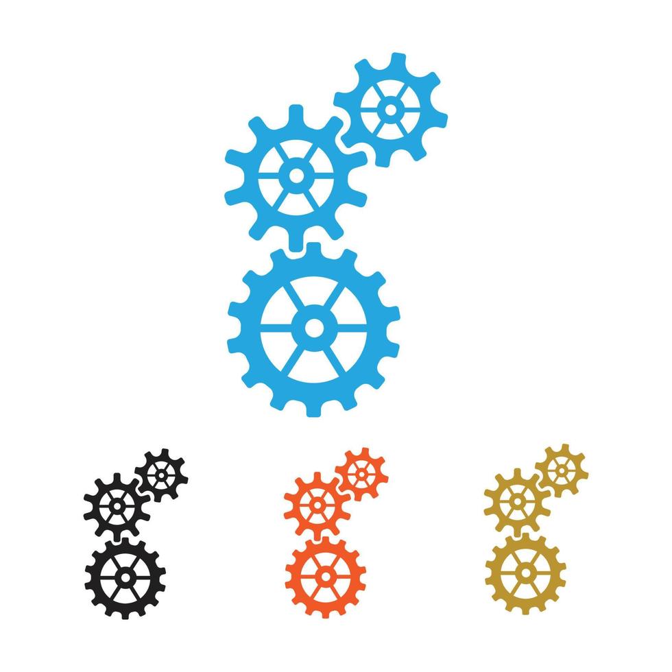 gear logo illustration vector