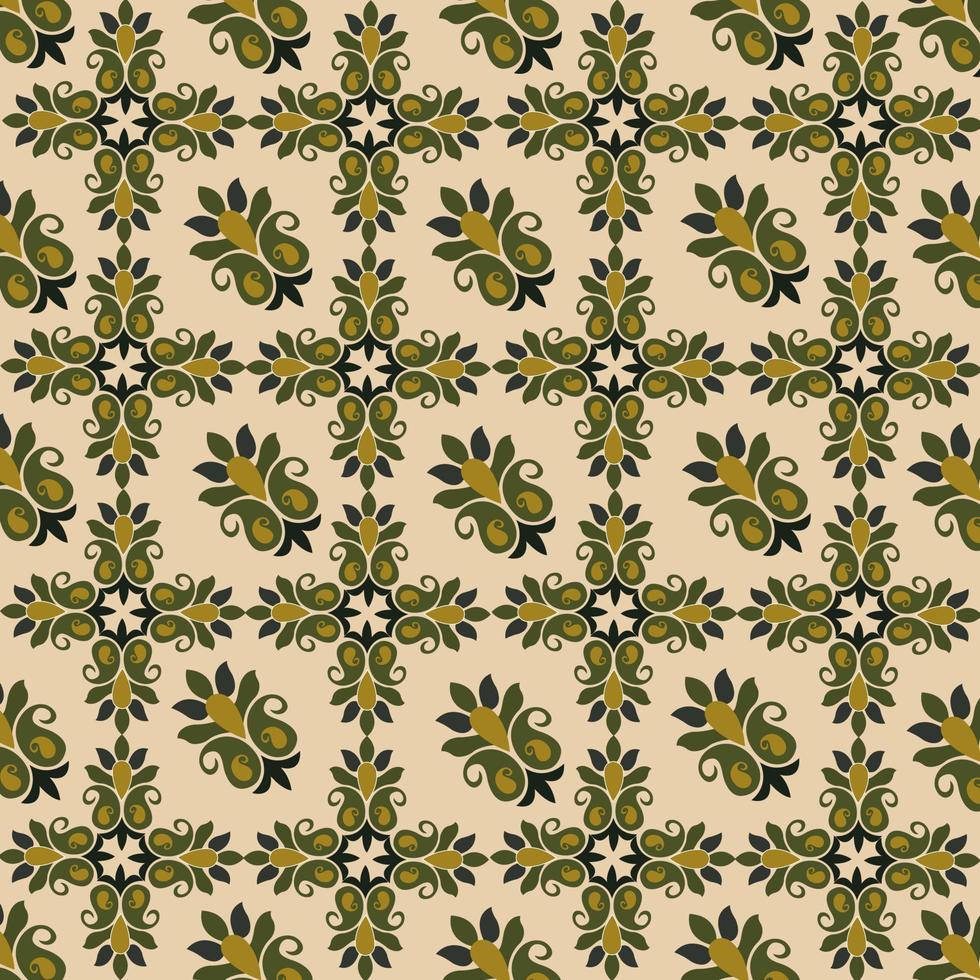 luxury floral flower geometric pattern. Seamless vector background vector in illustration