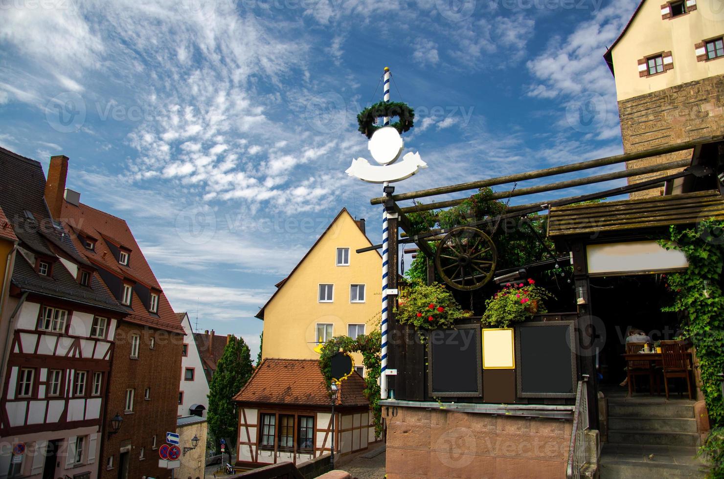 Old traditional buildings of Nuremberg Nurnberg city, Bavaria, Germany photo