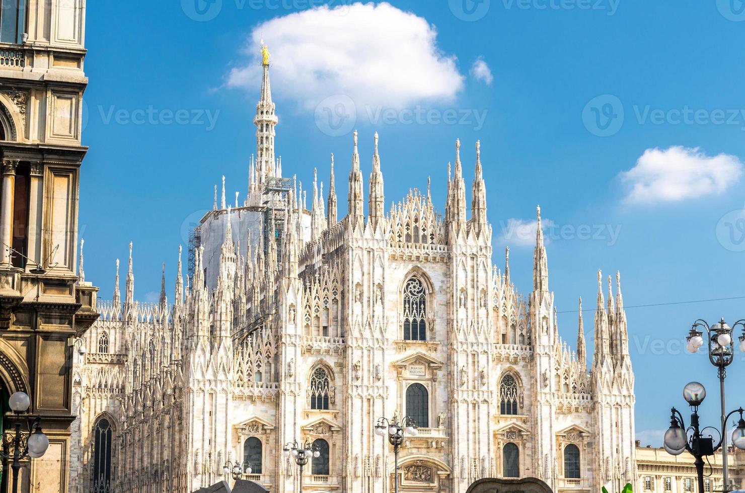 Duomo di Milano cathedral on Piazza del Duomo square, Milan, Italy photo