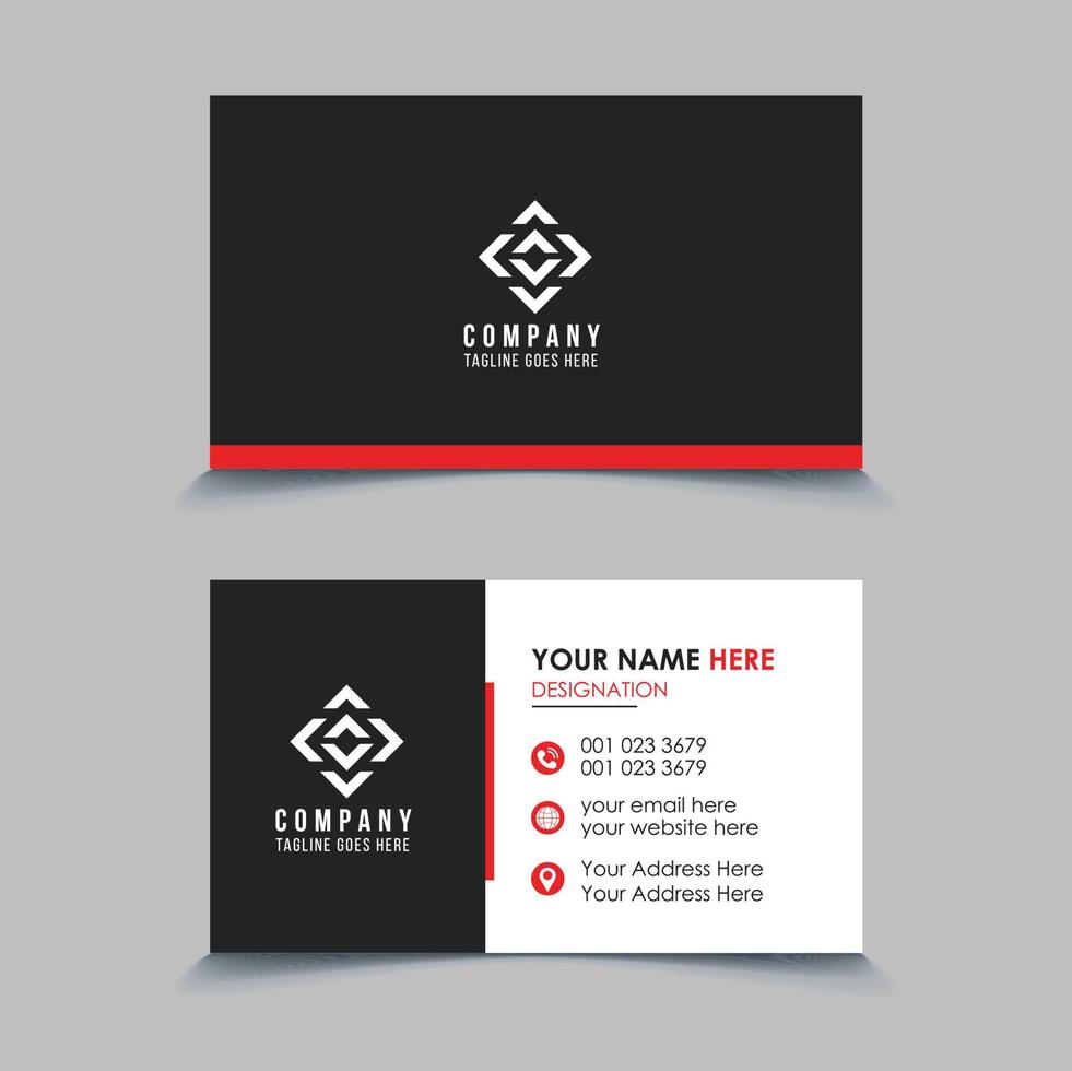 Creative Business Card Template Vector