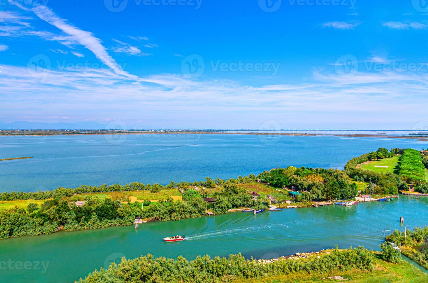 Aerial view of Torcello islands photo