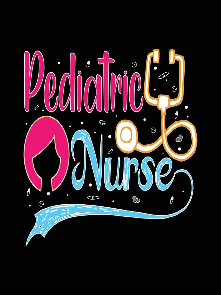 Nurse typography t-shirts quotes design vector