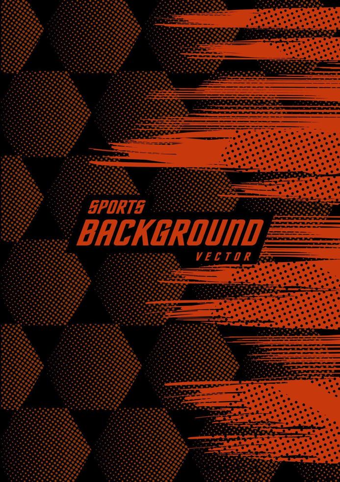 Background pattern for sports jerseys, running jerseys, racing jerseys, geometric orange workout jerseys. vector