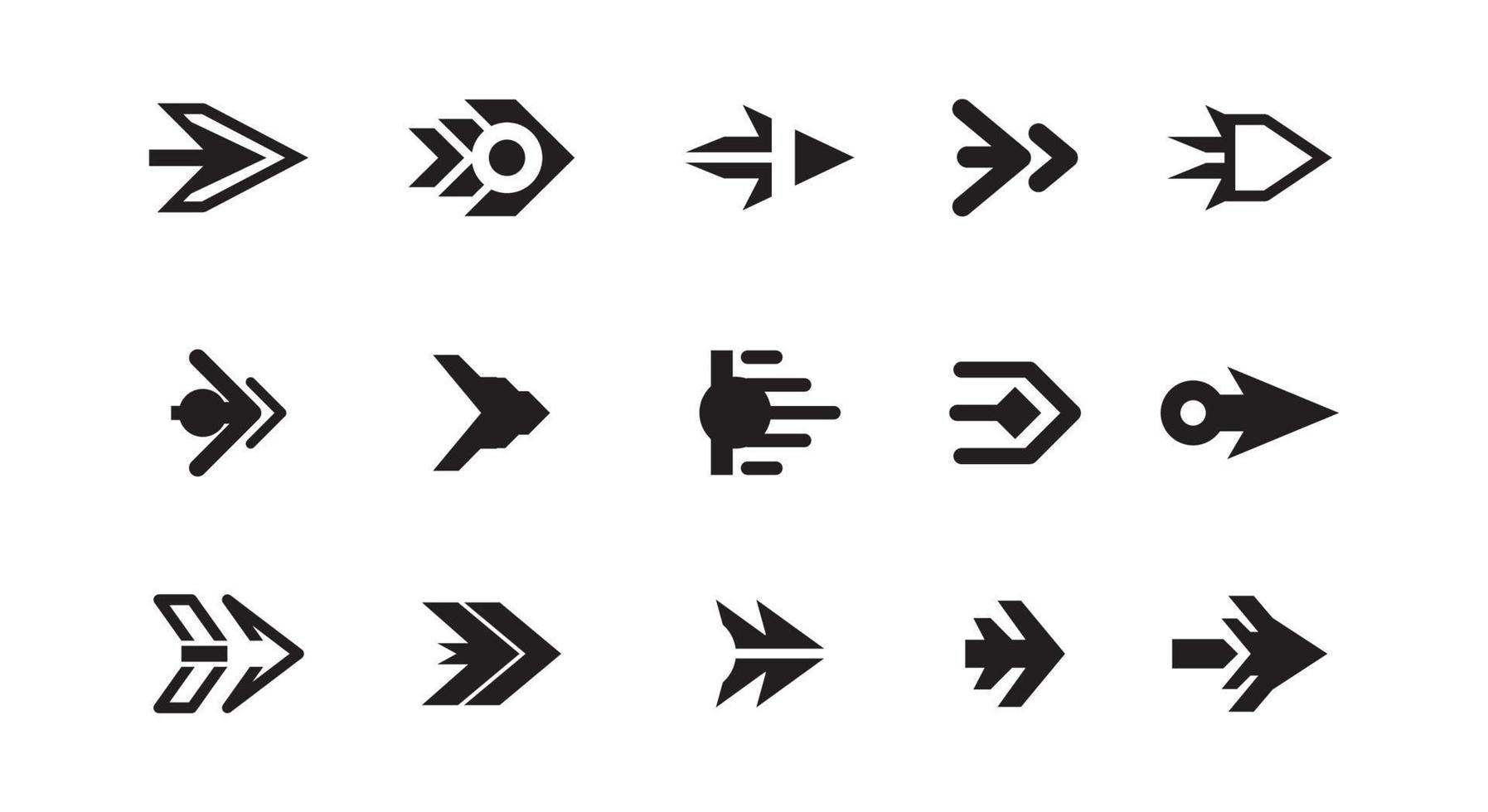 arrow symbol set vector