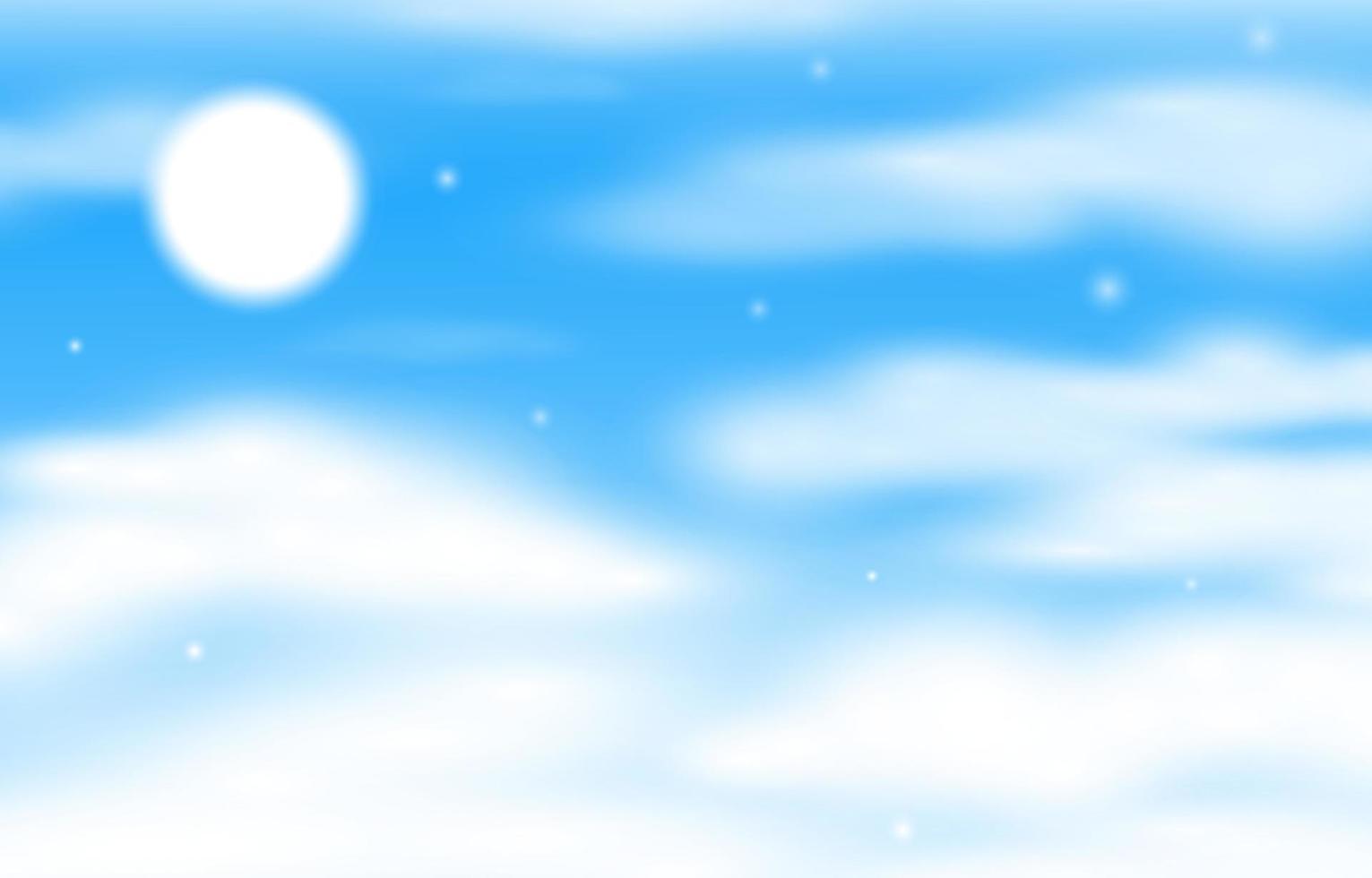 fondo de cielo azul nube niebla vector