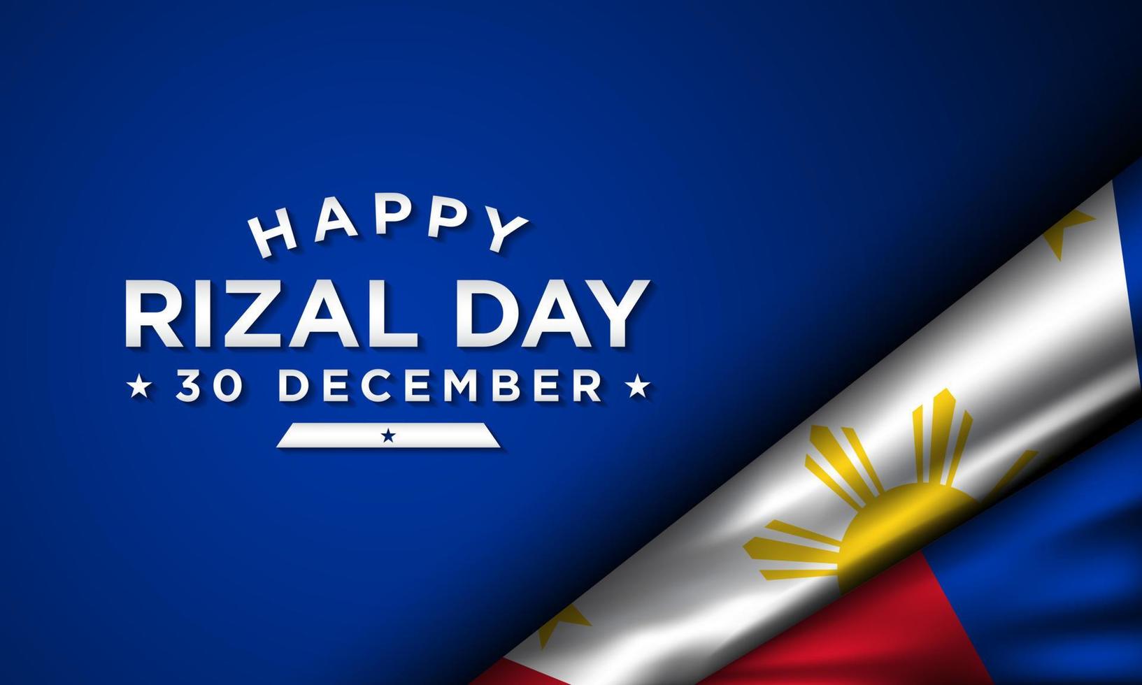 Rizal Day Background Design. vector