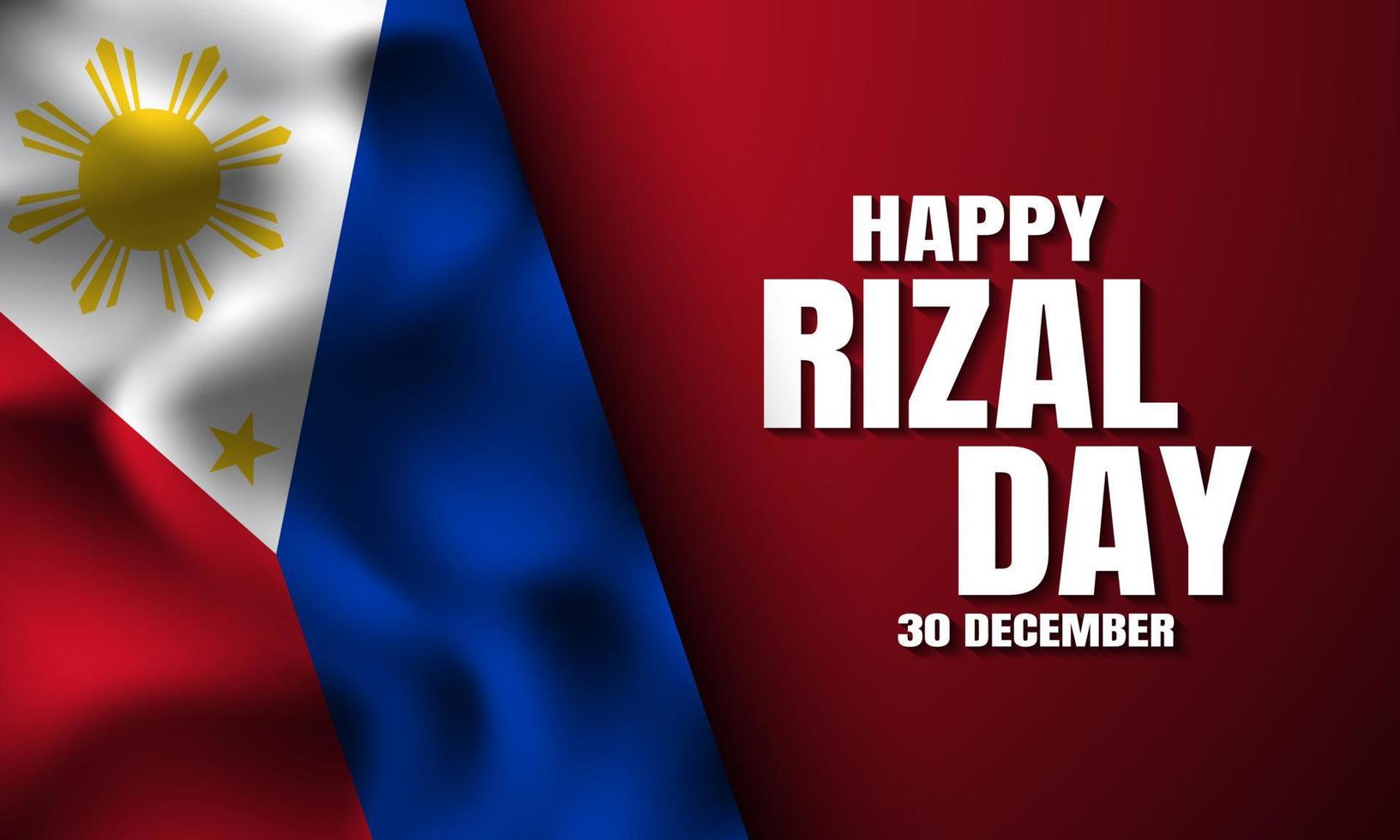 Rizal Day Background Design. vector