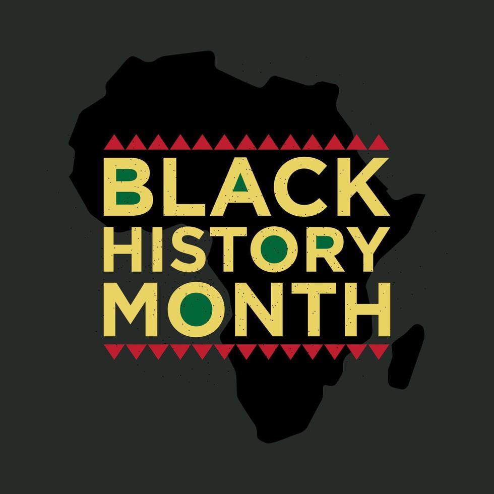 Black History Month Vector Design.