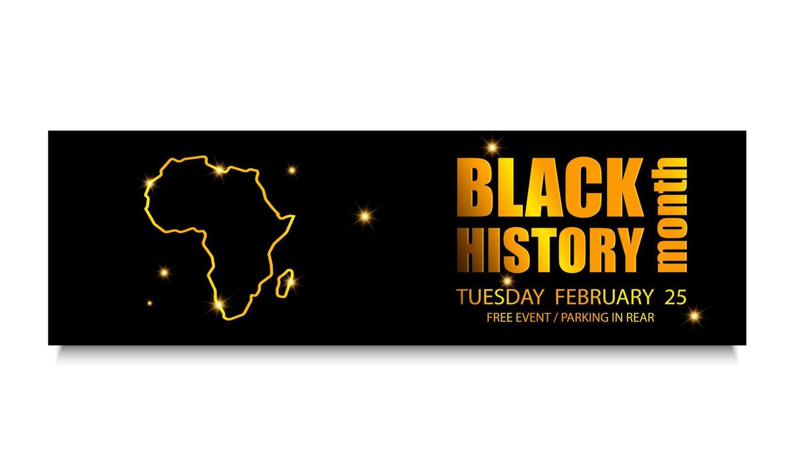 Black History Month Vector Design.