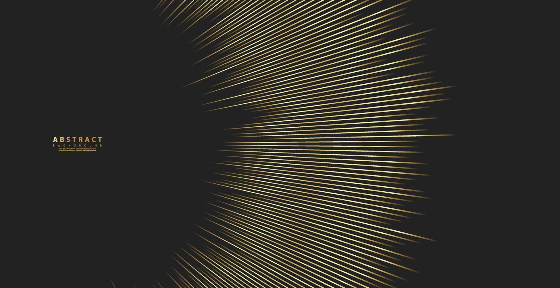Abstract pattern golden line. Design stripe gold on black background. Modern luxury concept. Vector illustration