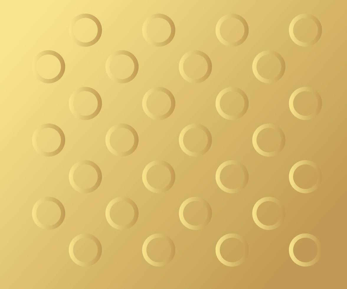 Gold Circle pattern, colorful holiday background - polka dots vector abstract background