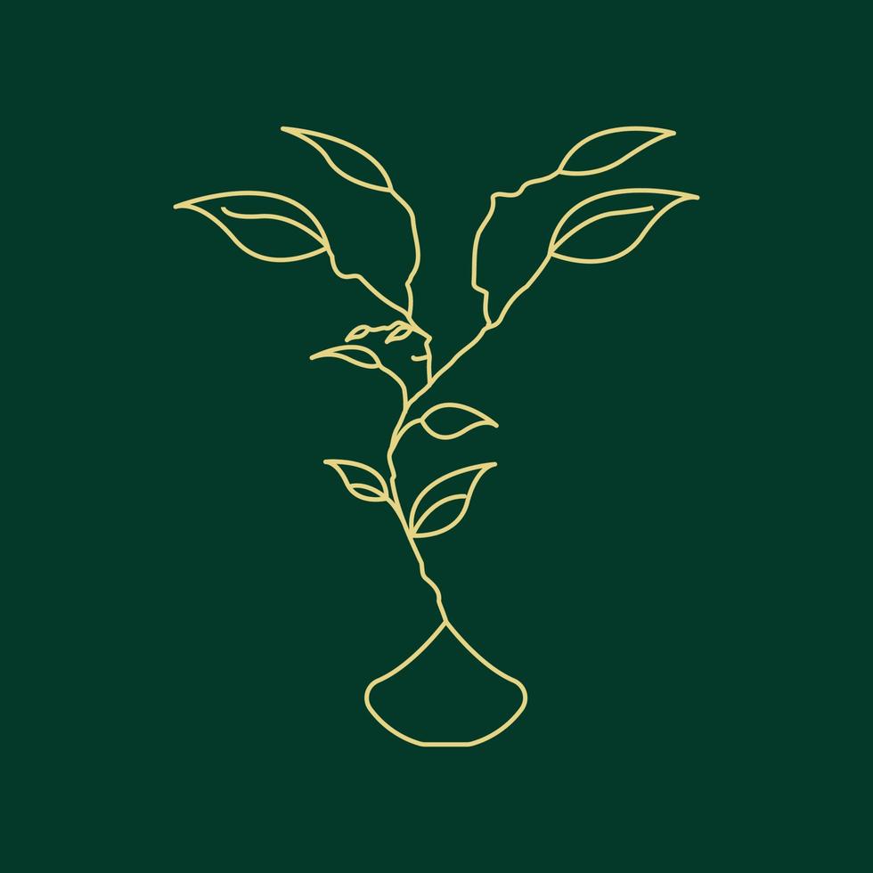 flower logo simple vector design