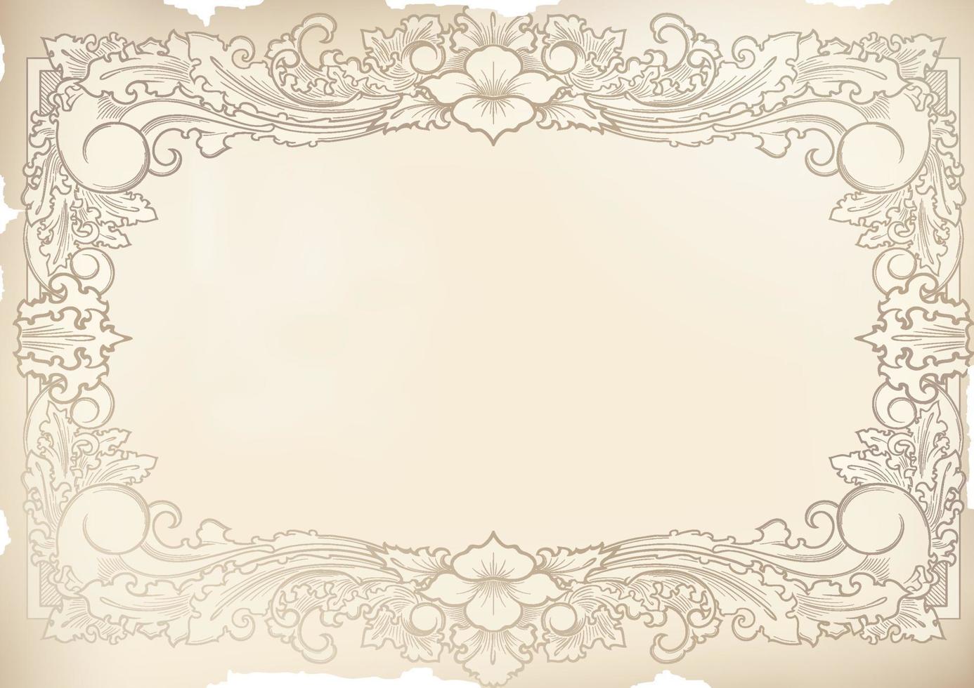 Old scroll paper banner.Blank sheet. vector