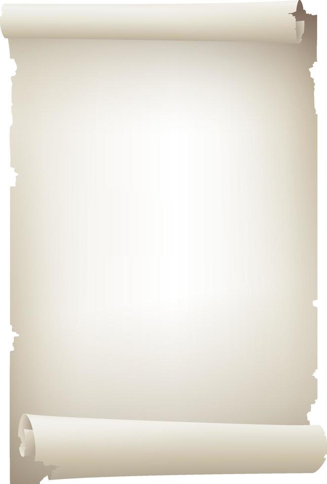 Old scroll paper banner.Blank sheet. vector