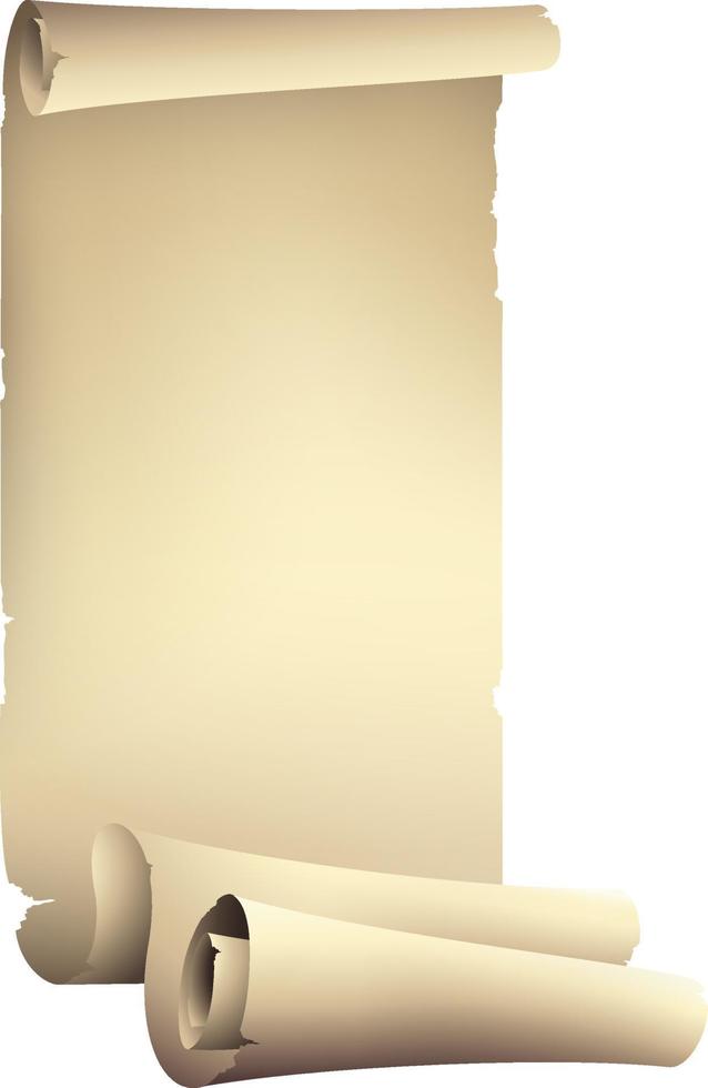 Old scroll paper banner.Blank sheet. vector