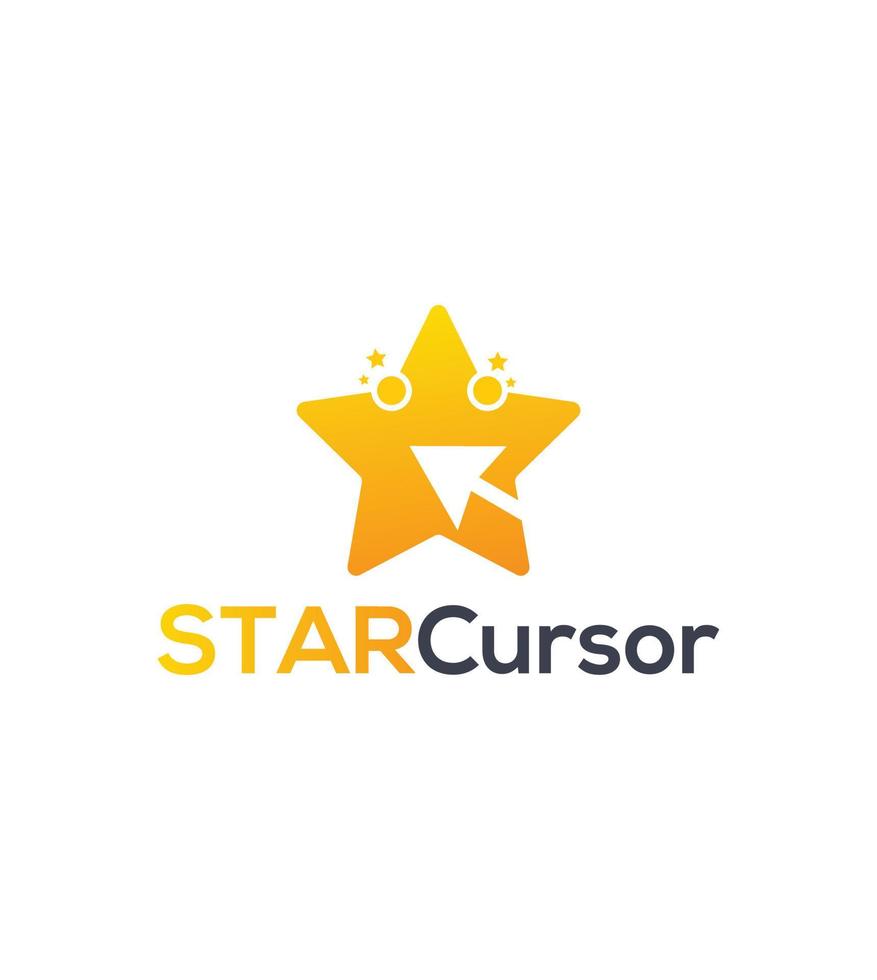 Start cursor logo template vector