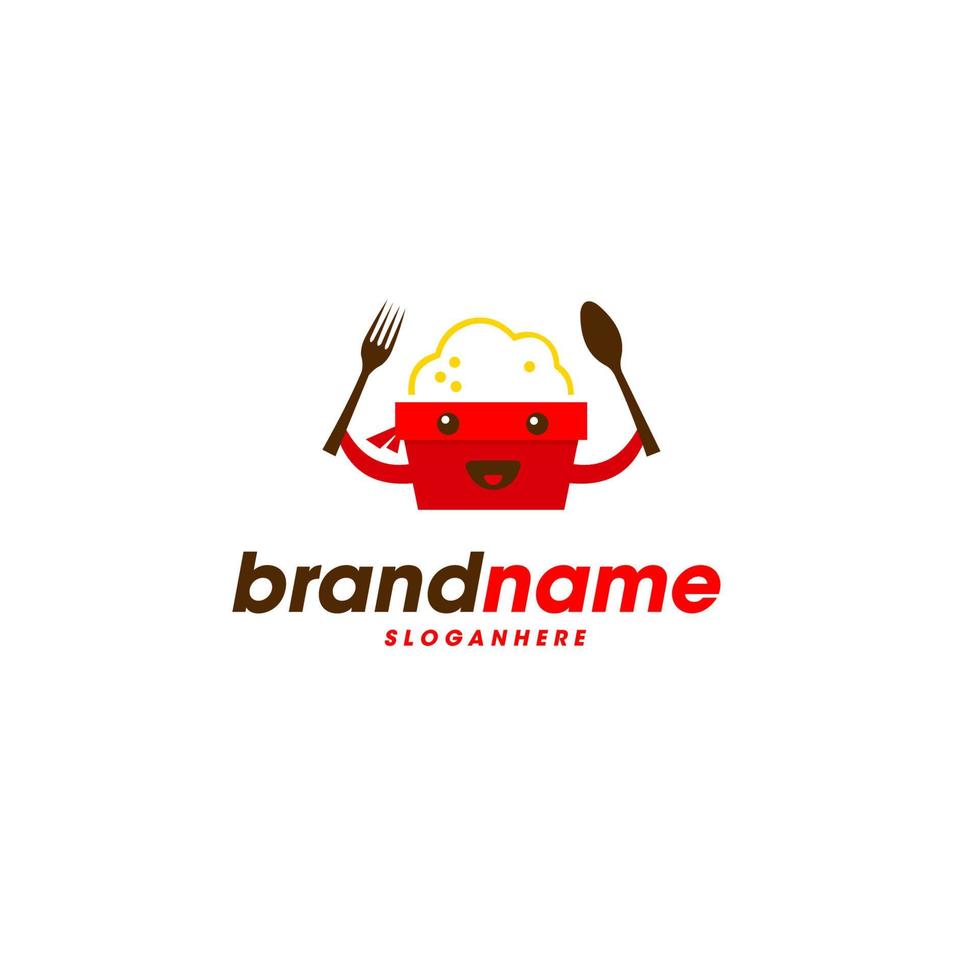 rice box logo.modern design.vector ilusstration vector