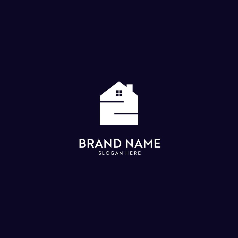 Z home logo design template element. vector logotype