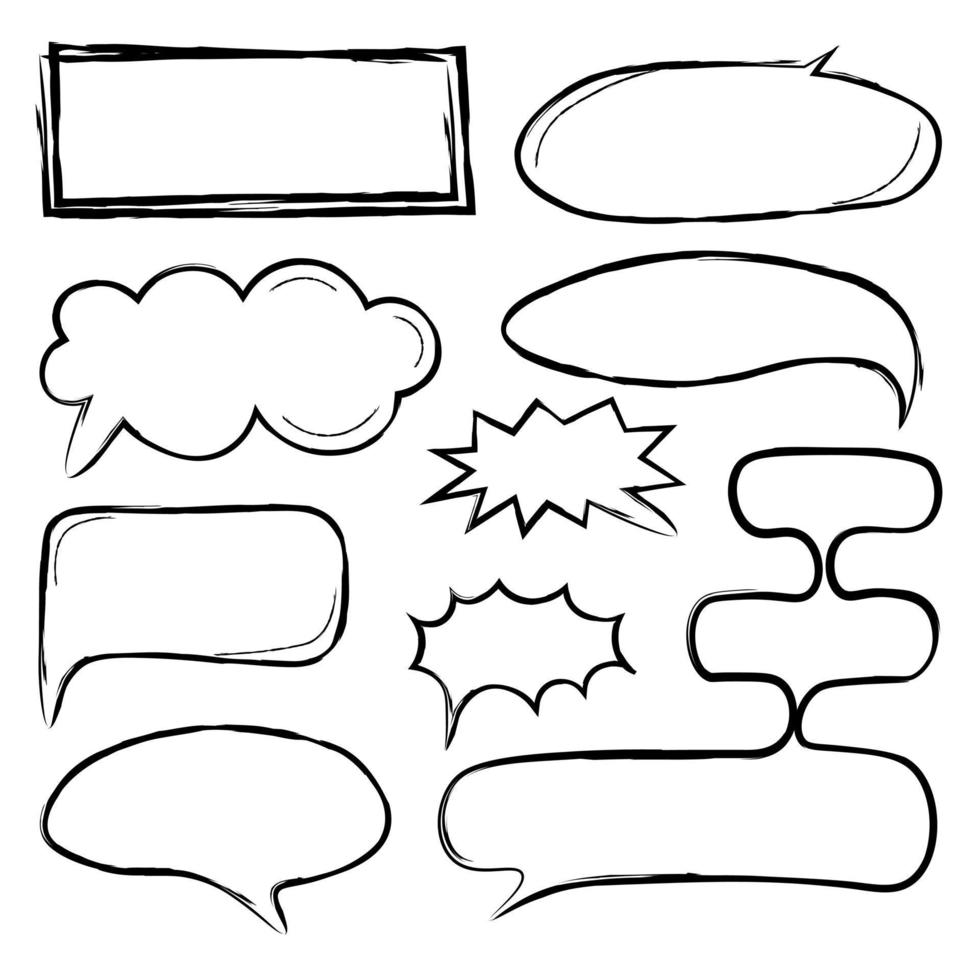 Think and speak with speech bubbles vector