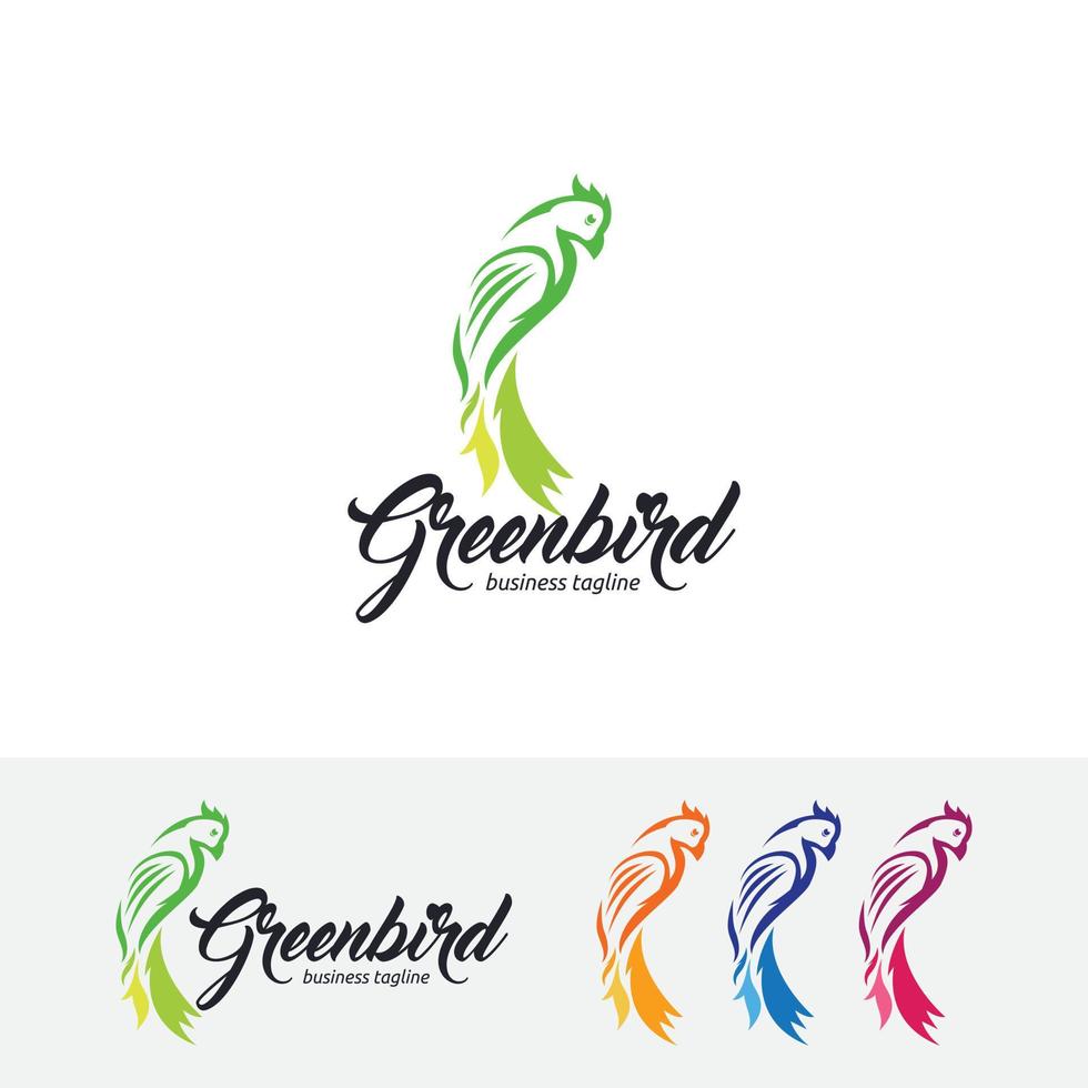 Bird concept logo design vector