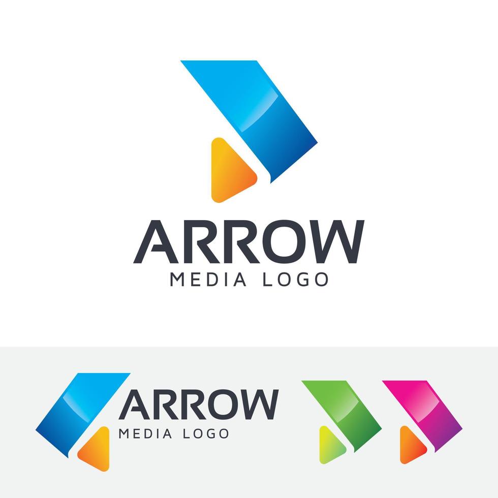Arrow vector logo template