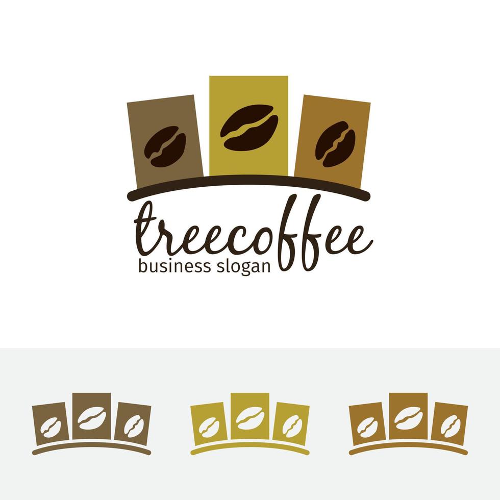 Coffee shop vector logo template