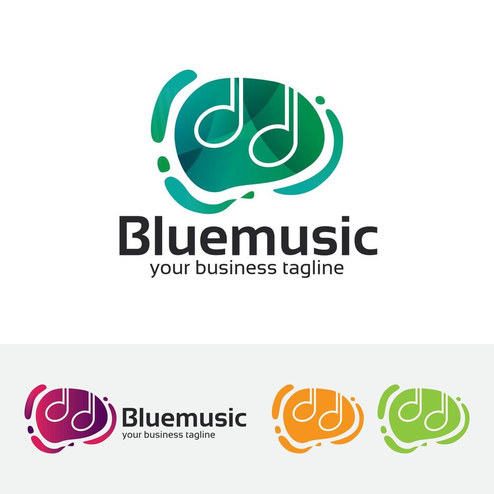 Music vector logo concept