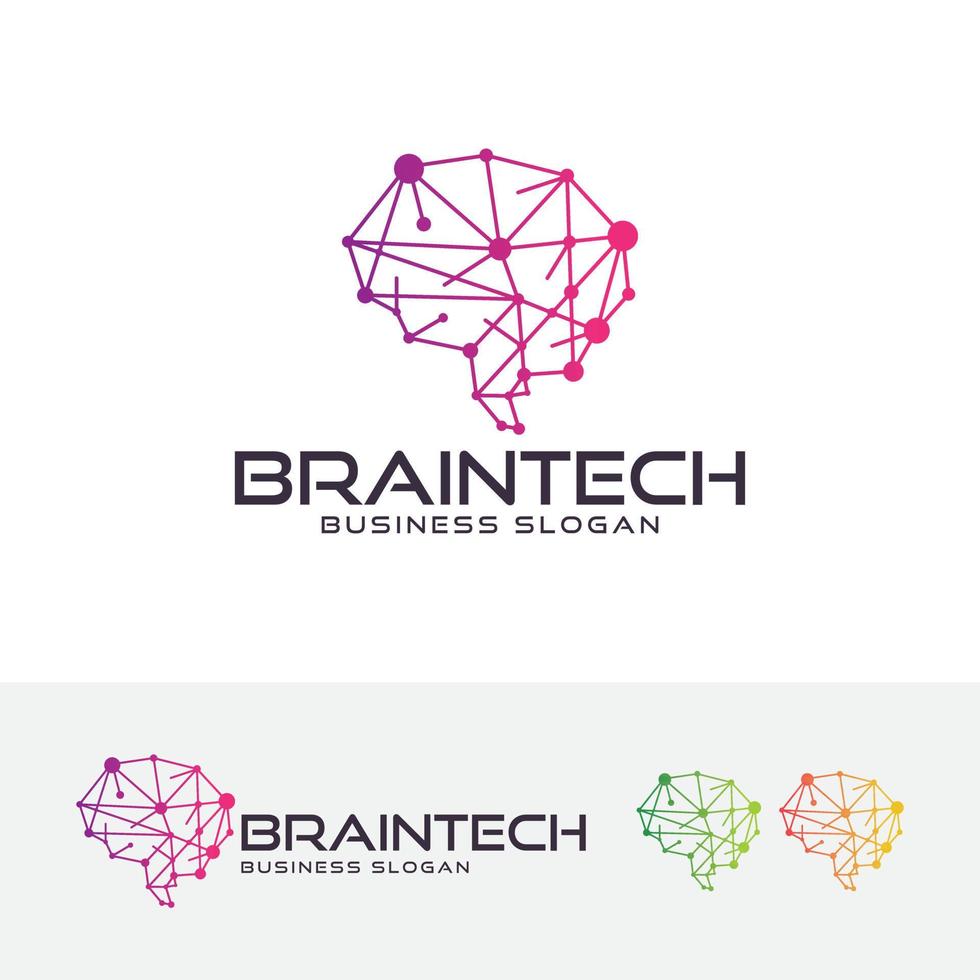 Artificial intelligence logo design vector