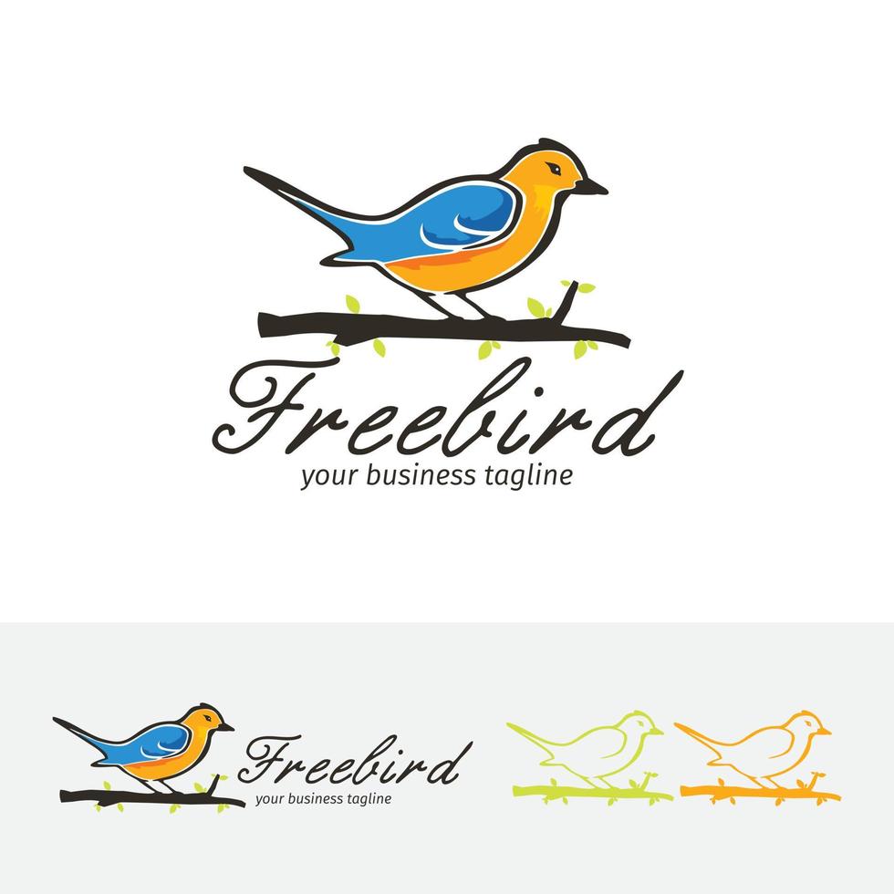 Bird vector logo template