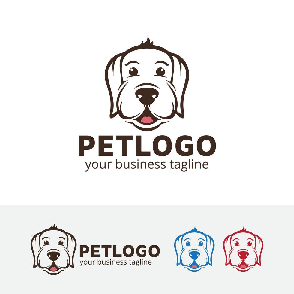 Pet vector logo design