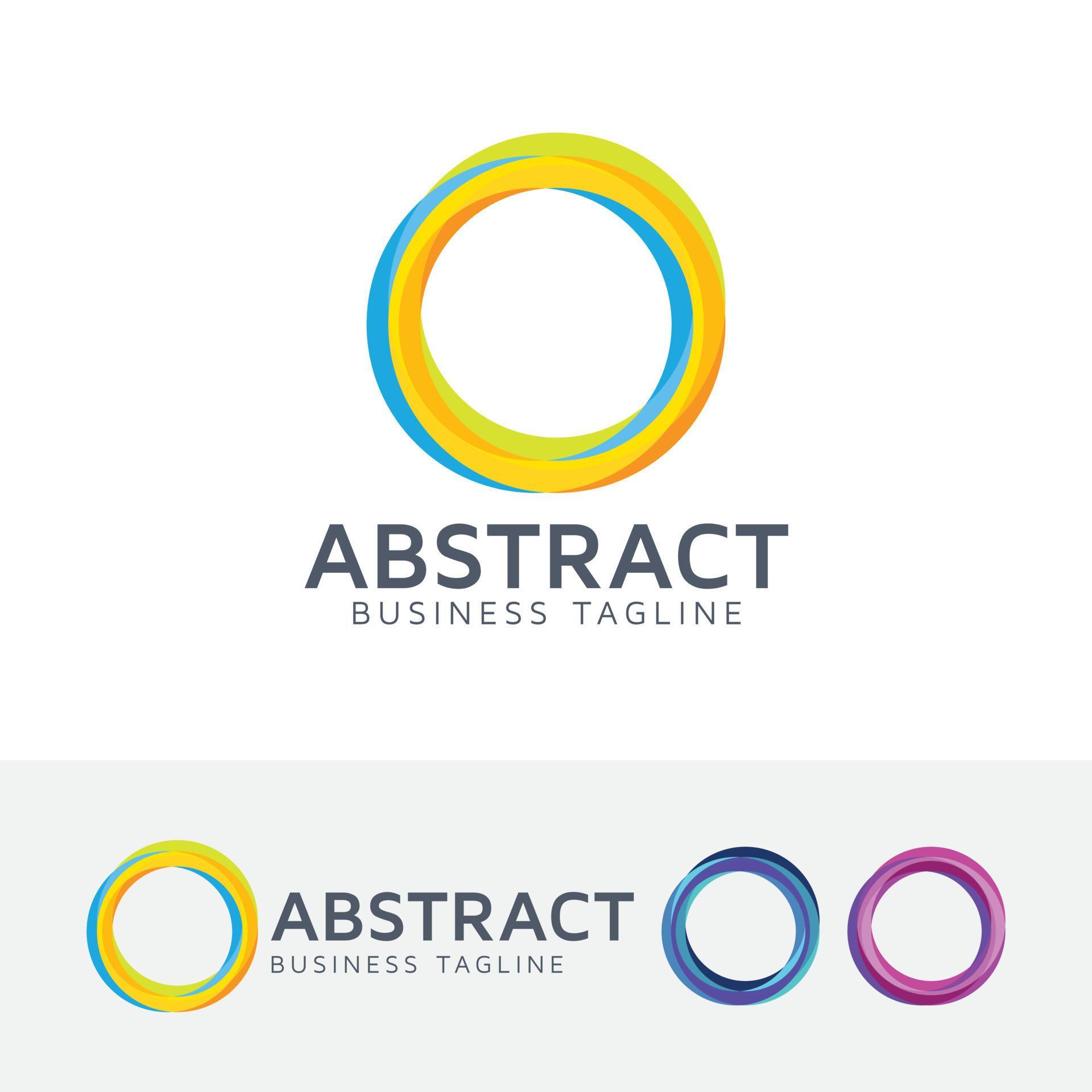 Abstract circle vector logo template 6120968 Vector Art at Vecteezy