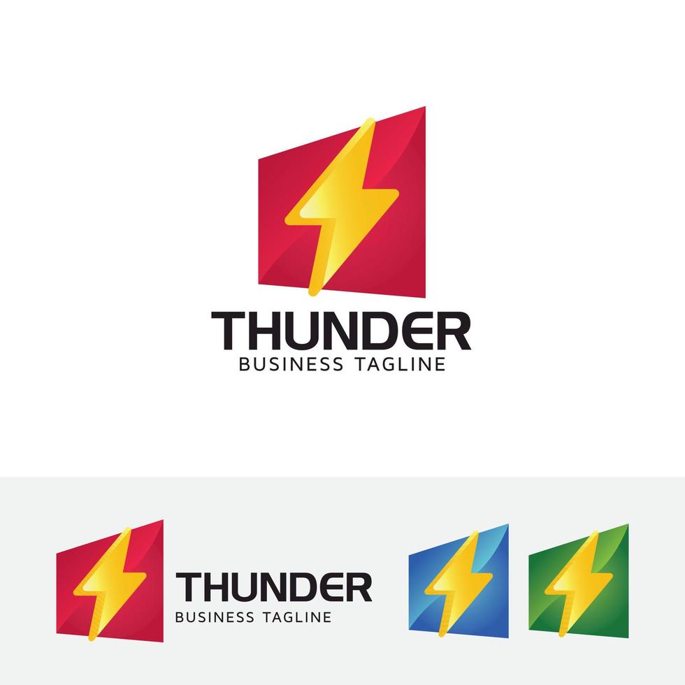 Electricity concept logo design vector