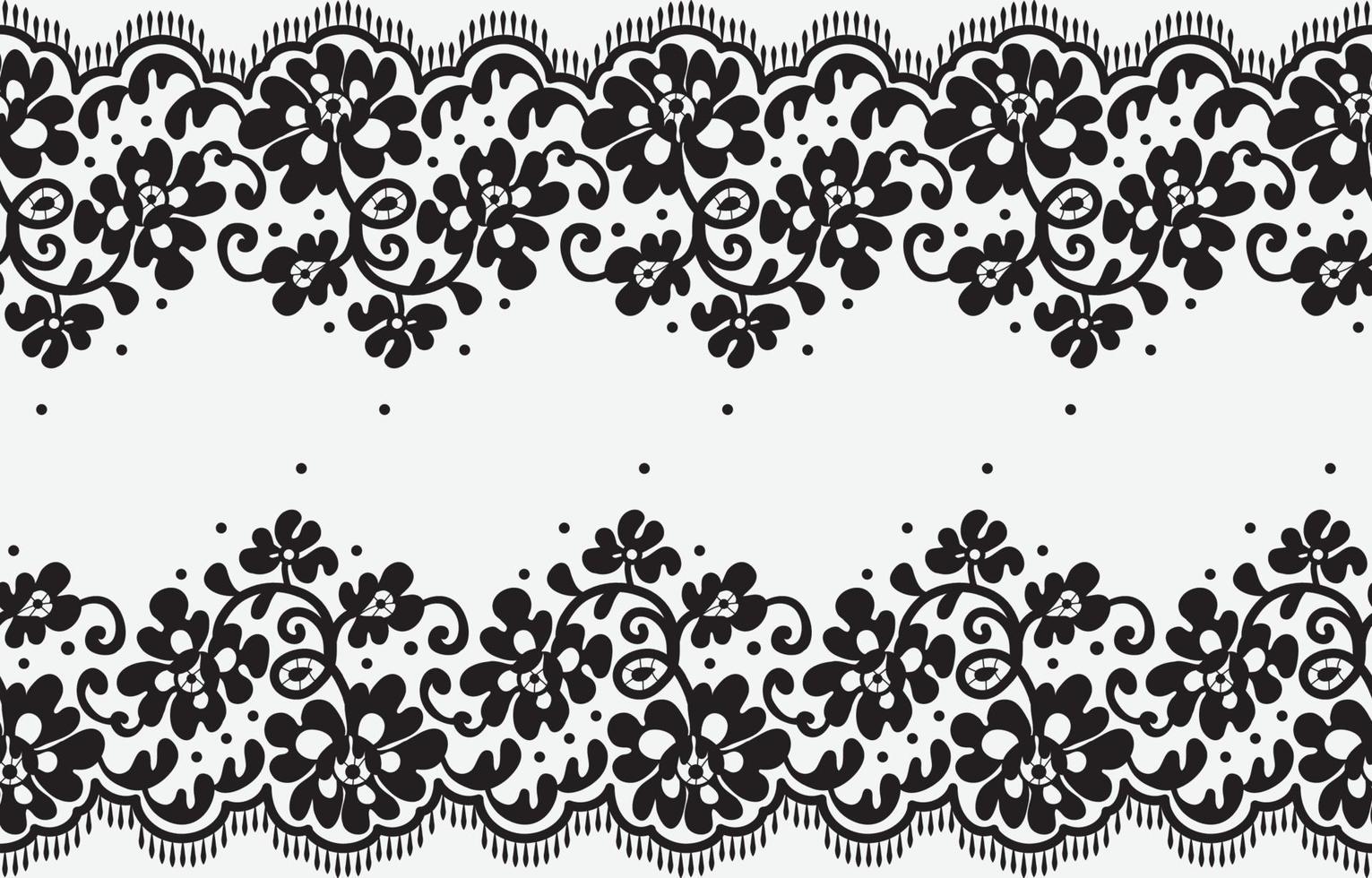 Seamless lace pattern, flower vintage vector background.