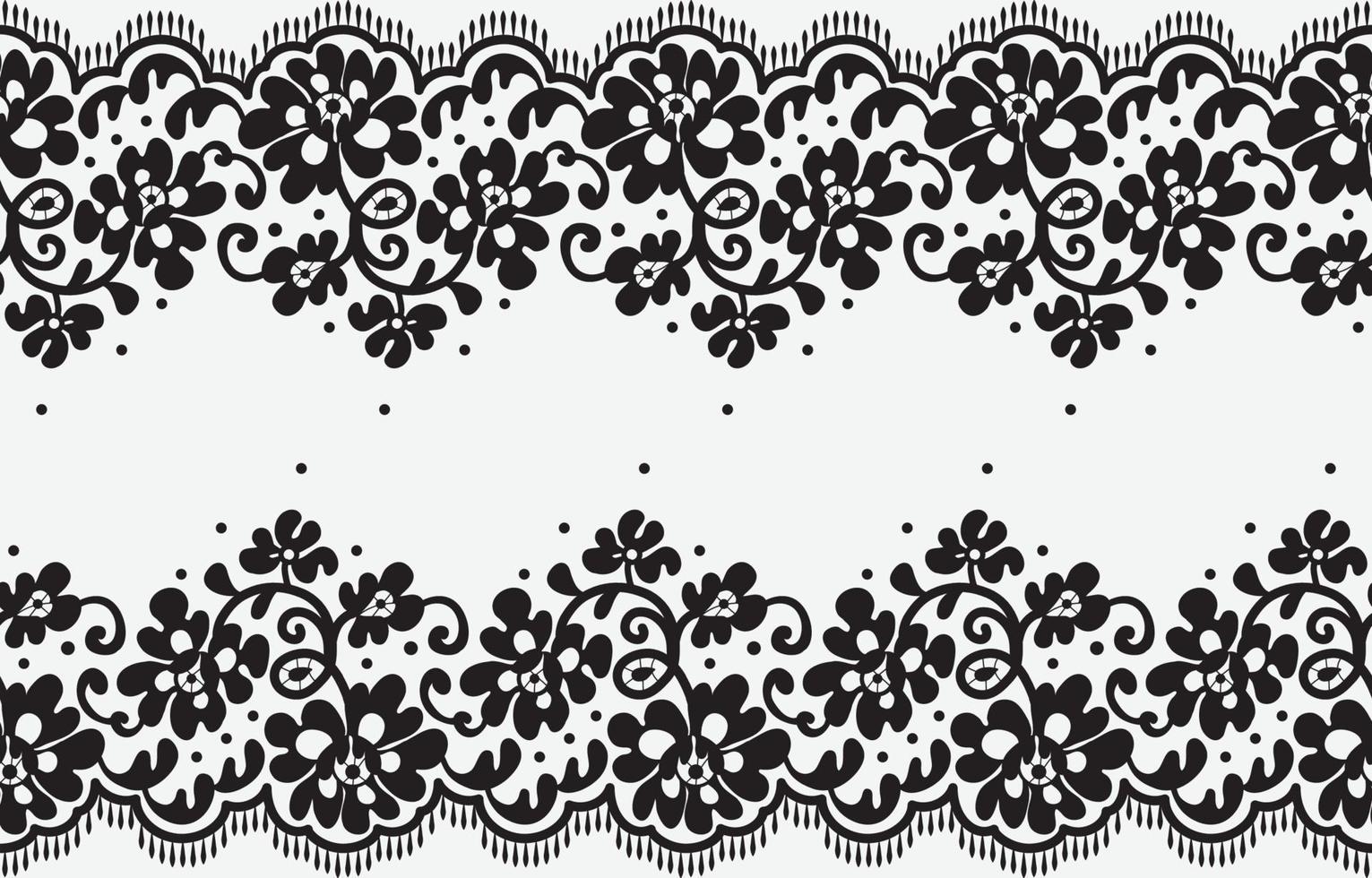 Seamless lace pattern, flower vintage vector background.