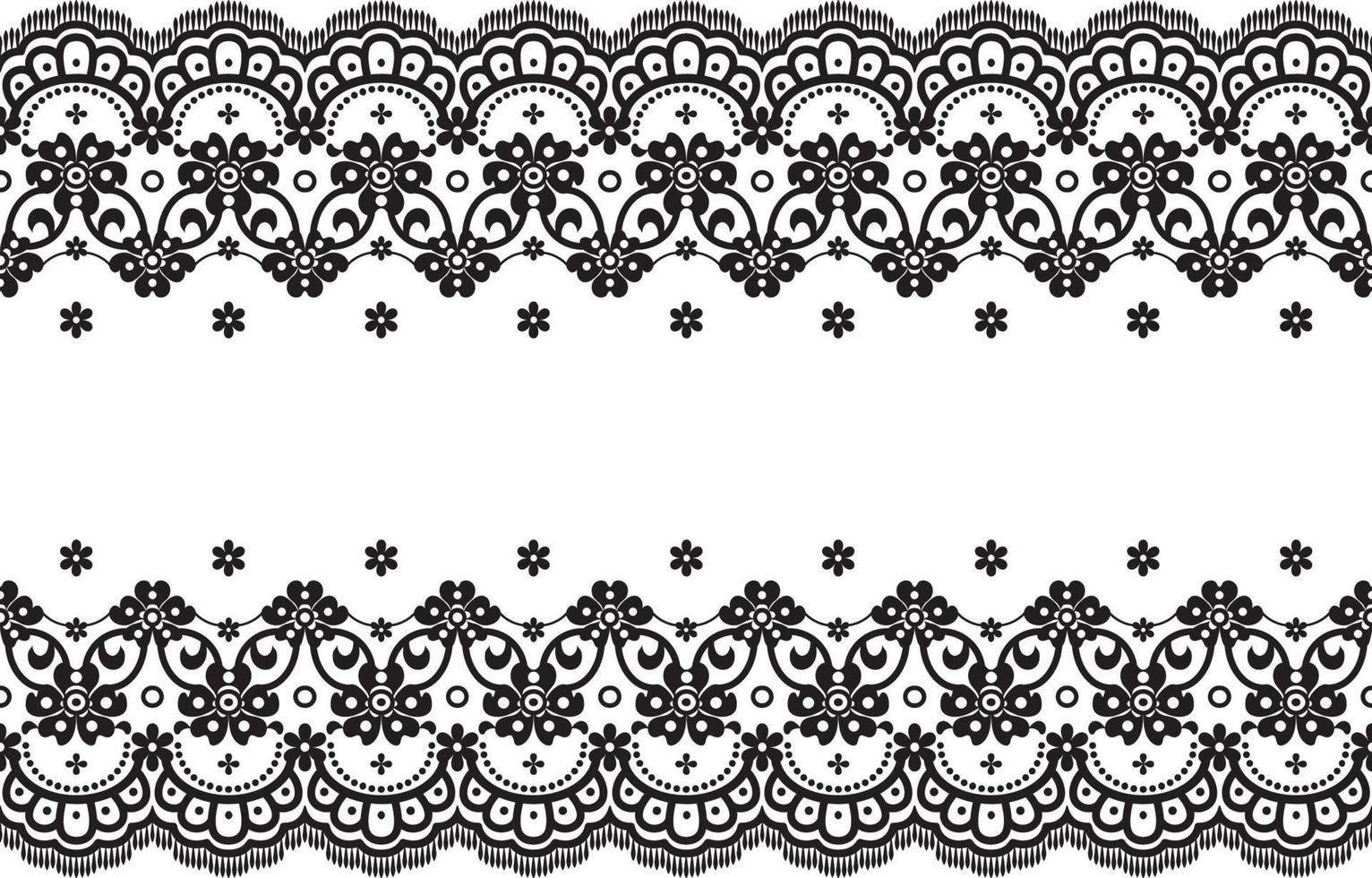 Seamless lace pattern, flower vintage vector background.