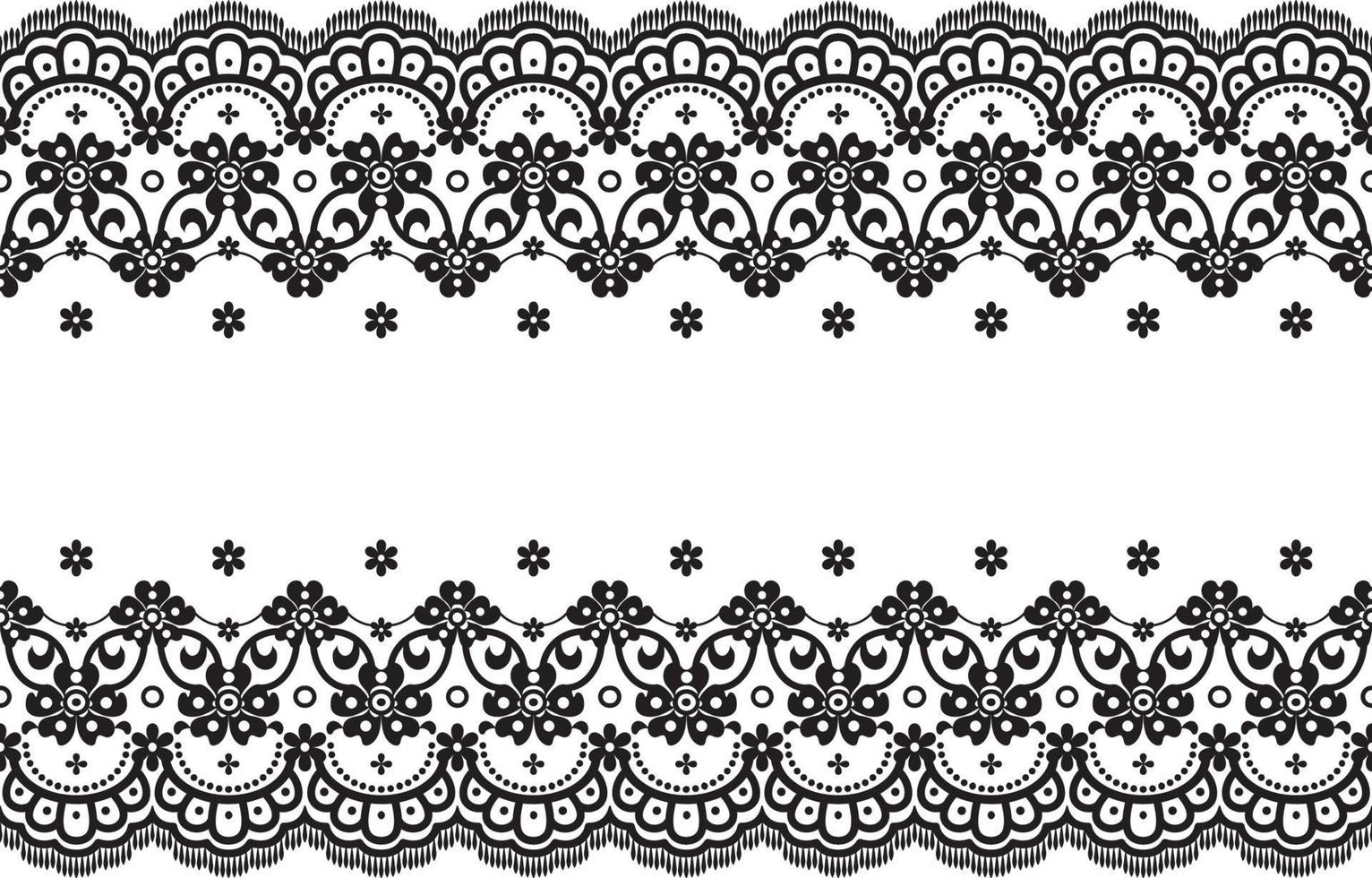 Seamless lace pattern, flower vintage vector background.