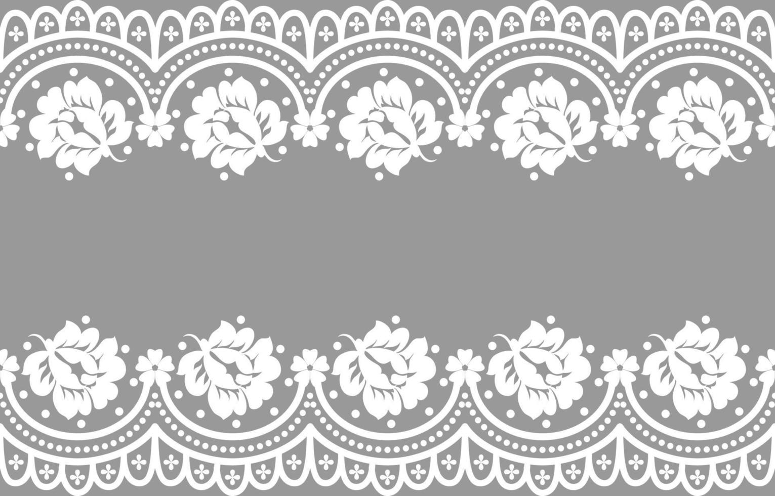 Seamless lace pattern, flower vintage vector background.