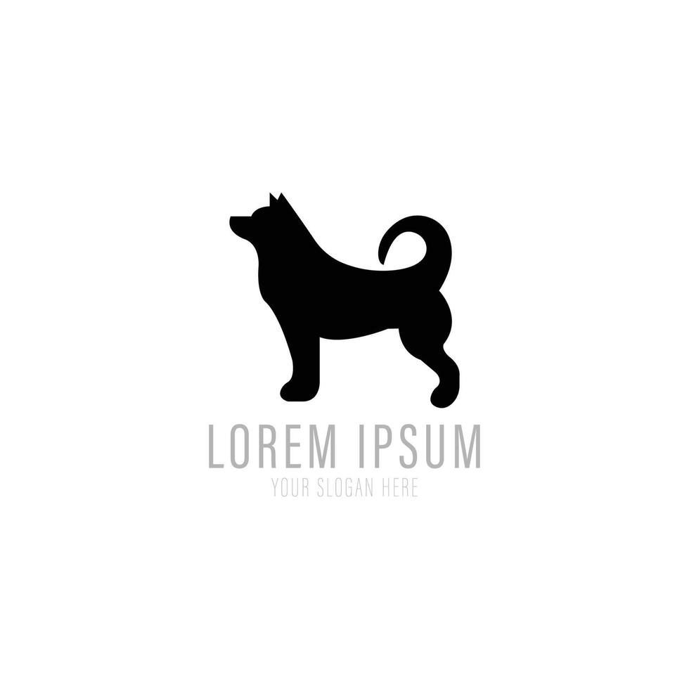 Dog logo design vector format