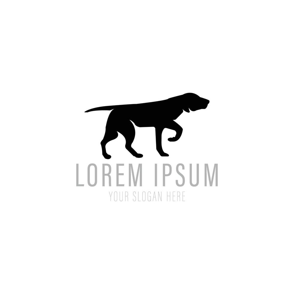 Dog logo design vector format