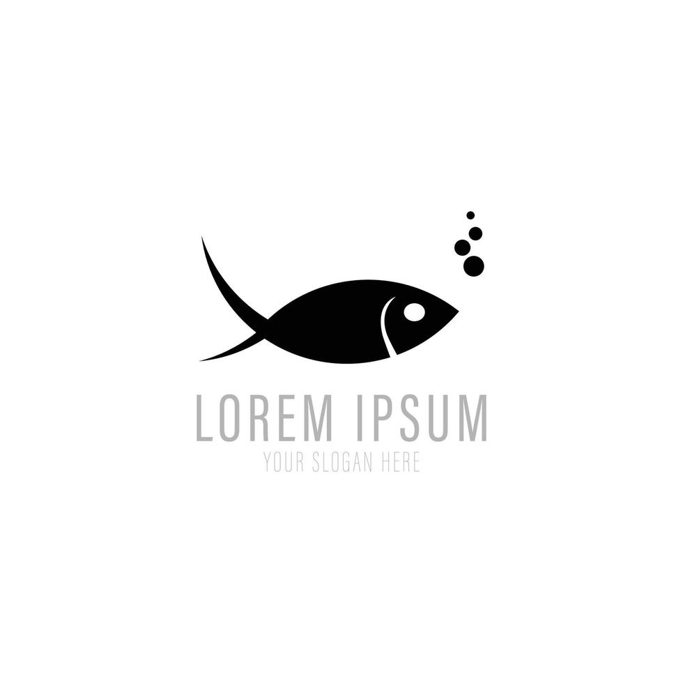 Sea Fish Logo Symbol. vector